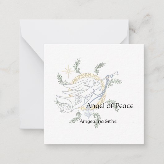 Klaar voor kleur Celtic Mandala kerstkaart Notitiekaartje (Voorkant)