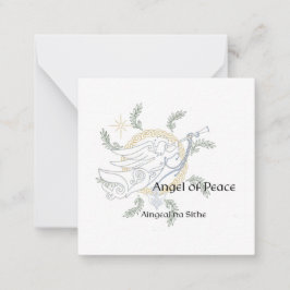 Klaar voor kleur Celtic Mandala kerstkaart Notitiekaartje