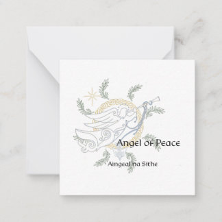 Klaar voor kleur Celtic Mandala kerstkaart Notitiekaartje