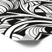 Klaar voor kleur Groovy Tulps-Poster Poster (Hoek)