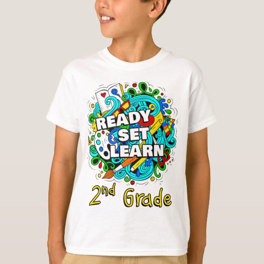 Klaar voor lesgeven - Kinderen van de tweede klas  T-shirt (Voorkant)