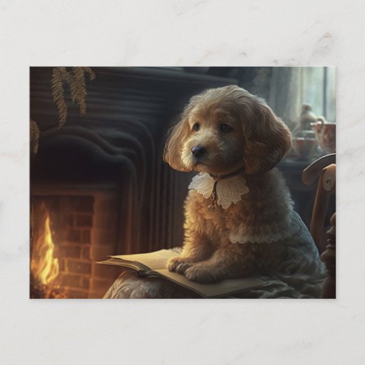 Klaar voor mijn les briefkaart (Voorkant)