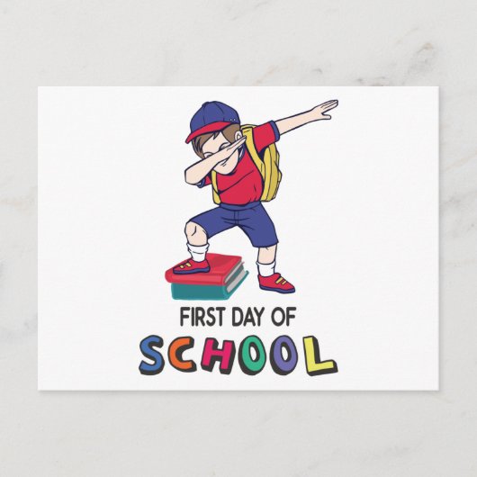 Klaar voor online school briefkaart (Voorkant)