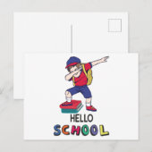 Klaar voor online school briefkaart (Voorkant / Achterkant)