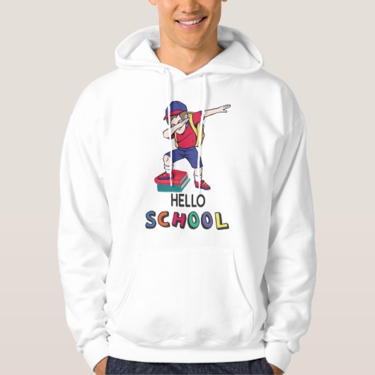 Klaar voor online school hoodie (Voorkant)