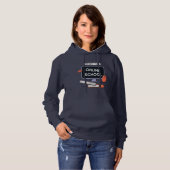 Klaar voor online school hoodie (Voorkant volledig)
