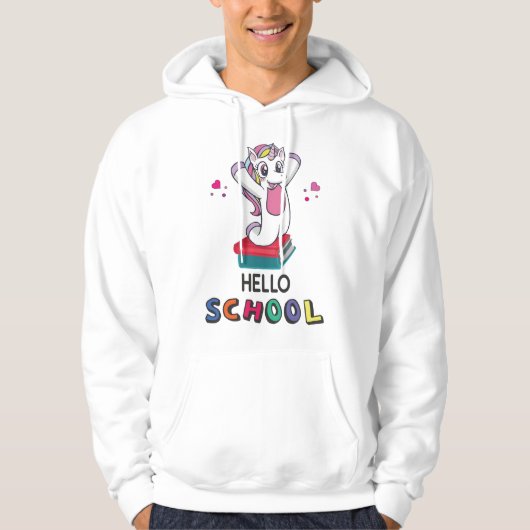 Klaar voor online school hoodie (Voorkant)