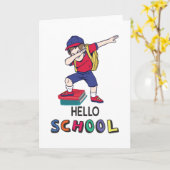 Klaar voor online school kaart (Gele Bloem)