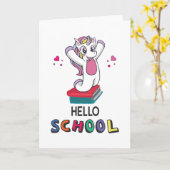 Klaar voor online school kaart (Gele Bloem)