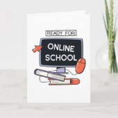 Klaar voor online school kaart (Voorkant)