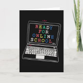 Klaar voor online school kaart (Voorkant)