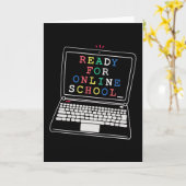 Klaar voor online school kaart (Gele Bloem)