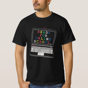 Klaar voor online school t-shirt