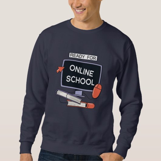Klaar voor online school trui (Voorkant)