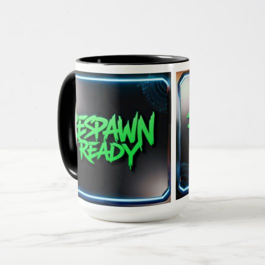 klaar voor opnieuw paaien mok (Voorkant links)