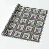 Klaar voor party wrapping papier (Uitgerold)
