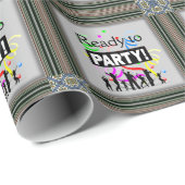 Klaar voor party wrapping papier (Rol Hoek)