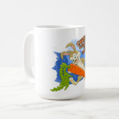 Klaar voor Pasen? - Bunny Dance Koffiemok (Voorkant links)