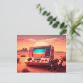 Klaar voor plezier met een Briefkaart voor gamecon (Staand voorkant)