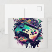 Klaar voor plezier met een Briefkaart voor gamecon (Voorkant / Achterkant)