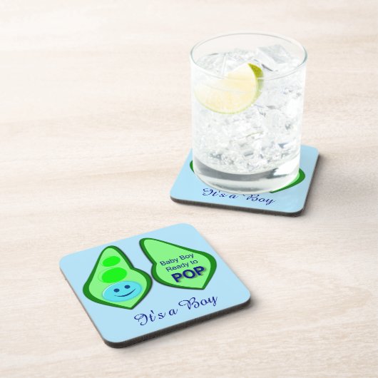 Klaar voor Pop Baby B Gender onthullen Beverage Co Bier Onderzetter (Rechterzijde)