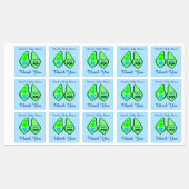 Klaar voor Pop Baby Boy Blue Pea Baby shower Aange Labels (Vel)