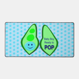 Klaar voor Pop Baby Boy Blue Pea Bureaumat