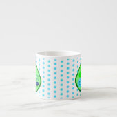 Klaar voor Pop Baby Boy Blue Pea Espresso Kop (Voorkant)