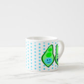 Klaar voor Pop Baby Boy Blue Pea Espresso Kop (Voorkant rechts)