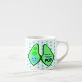 Klaar voor Pop Baby Boy Blue Pea Espresso Kop (Rechts)