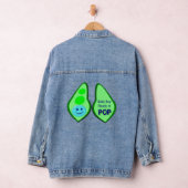 Klaar voor Pop Baby Boy Blue Pea Gender onthullen Denim Jacket (Hangar)