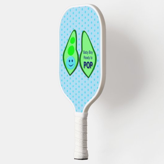 Klaar voor Pop Baby Boy Blue Pea Pickleball Paddle (Links)