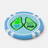 Klaar voor Pop Baby Boy Blue Pea Poker Chips (Enkel)