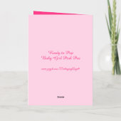 Klaar voor Pop Baby Girl Pink Pea Baby shower Folie Wenskaart (Achterkant)