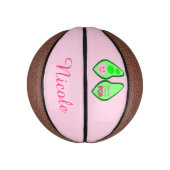 Klaar voor Pop Baby Girl Pink Pea Basketbal (Verticaal)