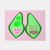 Klaar voor Pop Baby Girl Pink Pea Deurmat (Voorkant)