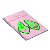 Klaar voor Pop Baby Girl Pink Pea Notitieboek (Rechterzijde)