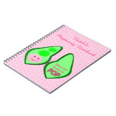 Klaar voor Pop Baby Girl Pink Pea Notitieboek (Linkerzijde)
