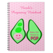 Klaar voor Pop Baby Girl Pink Pea Notitieboek (Voorkant)