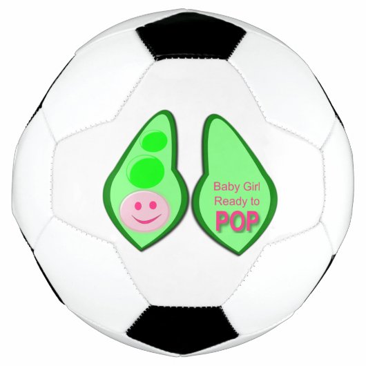 Klaar voor Pop Baby Girl Pink Pea Voetbal (Voorkant)