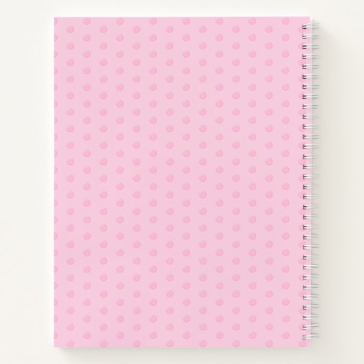 Klaar voor Pop Baby Girl Pink Pregnancy Notitieboek (Achterkant)