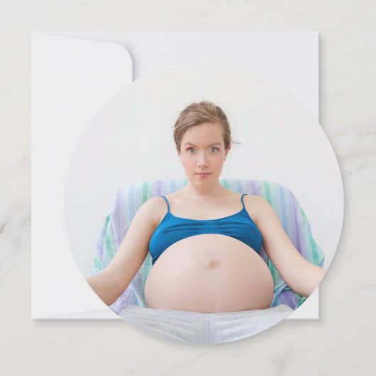 Klaar voor Pop Baby shower Foto Fun Retro Comic Kaart (Achterkant)