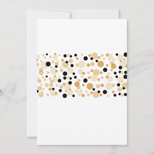 Klaar voor POP Baby shower Gold en zwarte elegant Kaart (Achterkant)