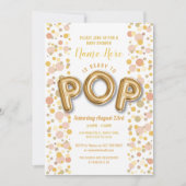 Klaar voor POP Baby shower Gold Gender onthullen U Kaart (Voorkant)