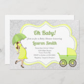 Klaar voor Pop Baby shower Invitation Neutral Kaart (Voorkant / Achterkant)