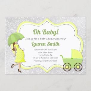 Klaar voor Pop Baby shower Invitation Neutral Kaart