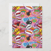 Klaar voor Pop Baby shower Modern Roze Kaart (Achterkant)