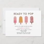 Klaar voor Pop Baby shower QR Code Registry Popsic Kaart (Voorkant)