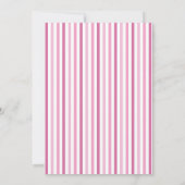 Klaar voor Pop Baby shower, roze Kaart (Achterkant)