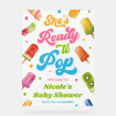Klaar voor Pop Baby shower Welkom Acryl Bord (Voorkant)